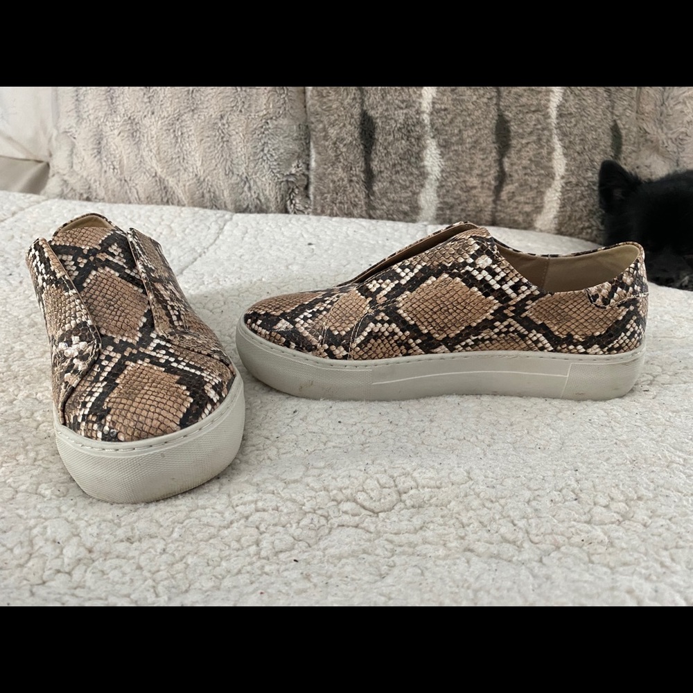 J Slides snake print slip on sneaker